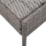 vidaXL 6-delige Loungeset met kussens poly rattan bruin