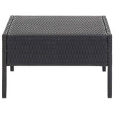 vidaXL 5-piece Lounge Set with Cushions Poly Rattan Brown