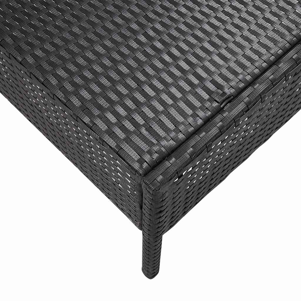 vidaXL 5-piece Lounge Set with Cushions Poly Rattan Brown
