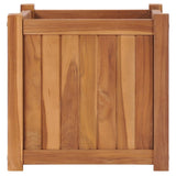 vidaXL Plantenbak verhoogd 150x30x25 cm massief teakhout