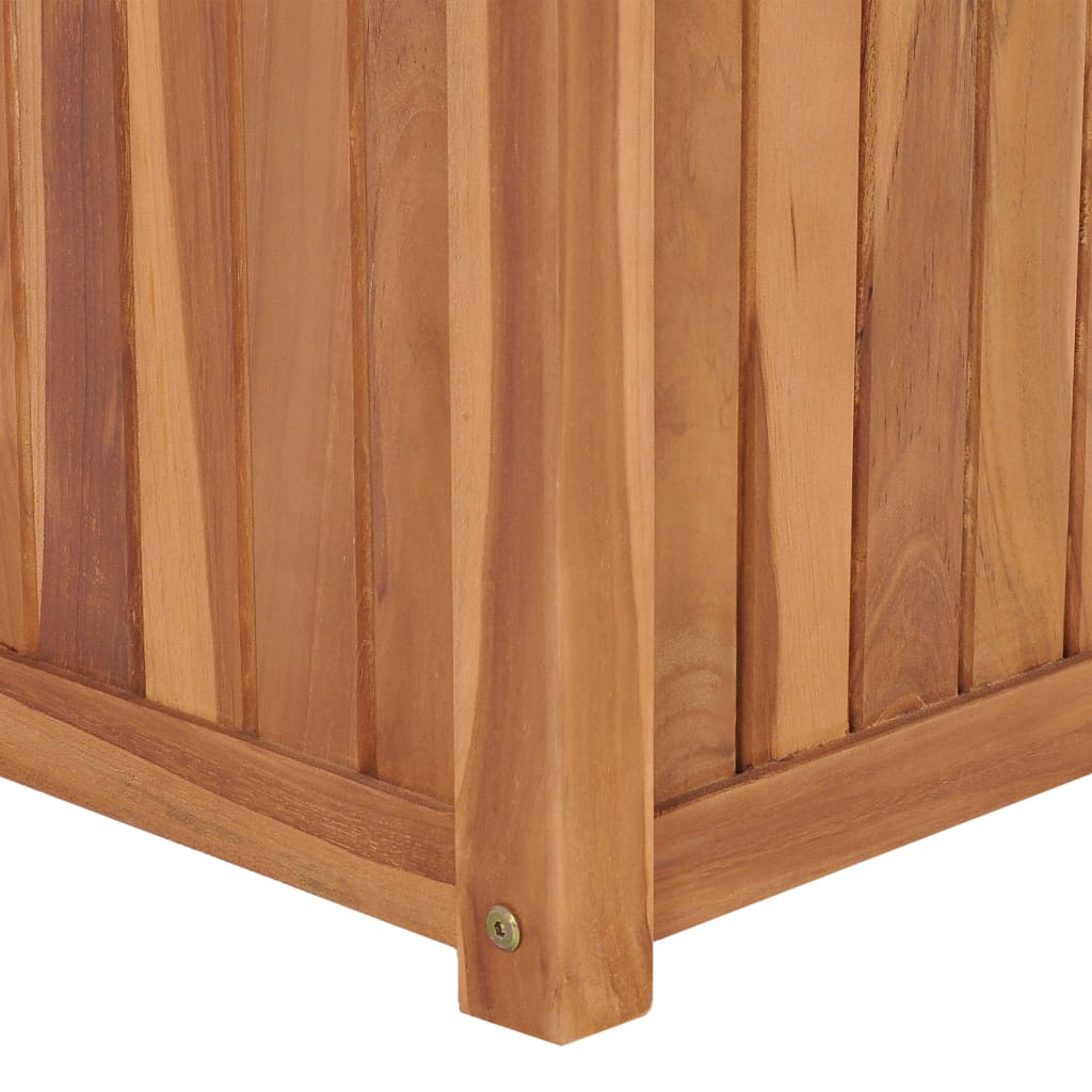 vidaXL Plantenbak verhoogd 150x30x25 cm massief teakhout