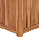 vidaXL Plantenbak verhoogd 150x30x25 cm massief teakhout