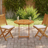 vidaXL Tafelblad rond 2,5 cm 40 cm massief teakhout