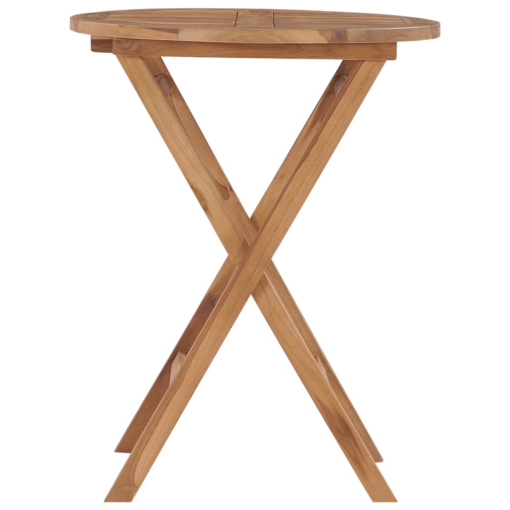vidaXL Foldable Garden Table 60 cm Solid Teak