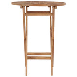 vidaXL Foldable Garden Table 60 cm Solid Teak