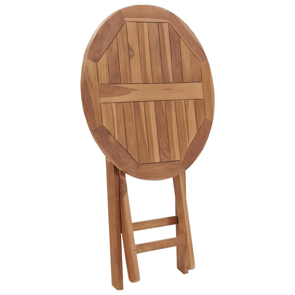 vidaXL Foldable Garden Table 60 cm Solid Teak