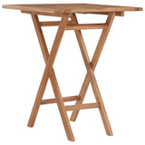 vidaXL Foldable Garden Table 60 cm Solid Teak