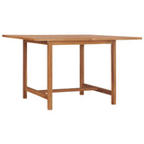 vidaXL Tuintafel 120x120x75 cm massief teakhout