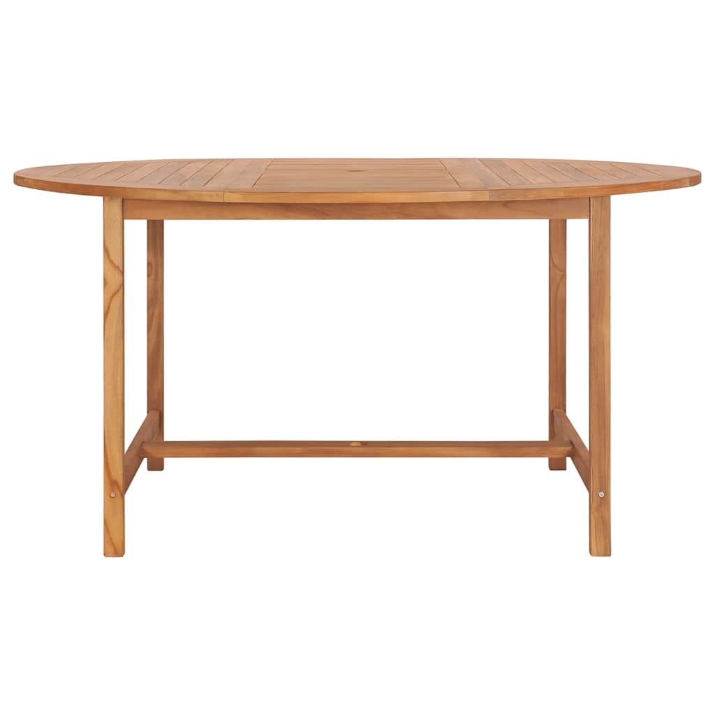 vidaXL Tuintafel 120x120x75 cm massief teakhout