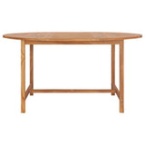 vidaXL Tuintafel 120x120x75 cm massief teakhout
