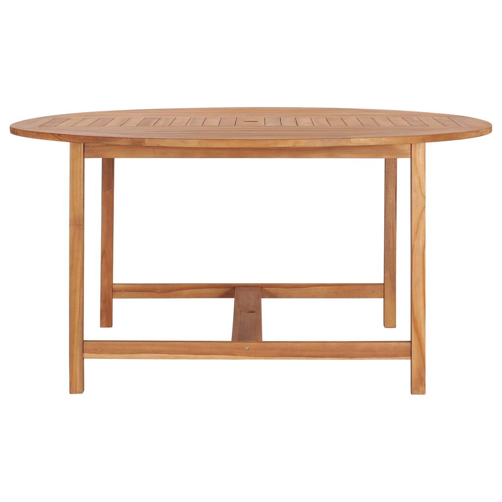 vidaXL Tuintafel 120x120x75 cm massief teakhout