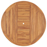 vidaXL Tuintafel 120x120x75 cm massief teakhout