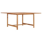 vidaXL Tuintafel 120x120x75 cm massief teakhout