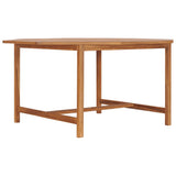 vidaXL Tuintafel 120x120x75 cm massief teakhout