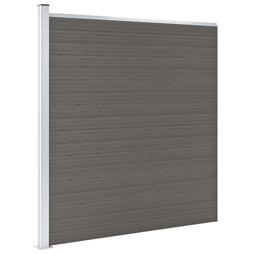 vidaXL Fence Panel 180x186 cm HKC black