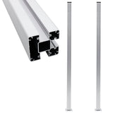 vidaXL Fence Posts 2 pcs 185 cm aluminium dark grey