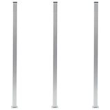 vidaXL Fence Posts 2 pcs 185 cm aluminium dark grey