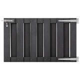 vidaXL Gate 100x112 cm WPC grey