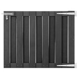 vidaXL Gate 100x112 cm WPC grey