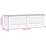 vidaXL Raised Planter 100x50x50 cm Impregnated Pinewood