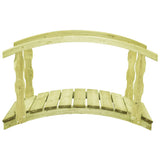 vidaXL Tuinbrug 110x74 cm geïmpregneerd massief grenenhout