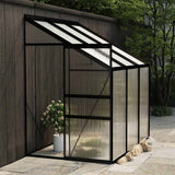 vidaXL Greenhouse 1.38 m² aluminium anthracite