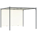 vidaXL Pergola avec terrasse en bois 180 g/m² 3x3 m taupe
