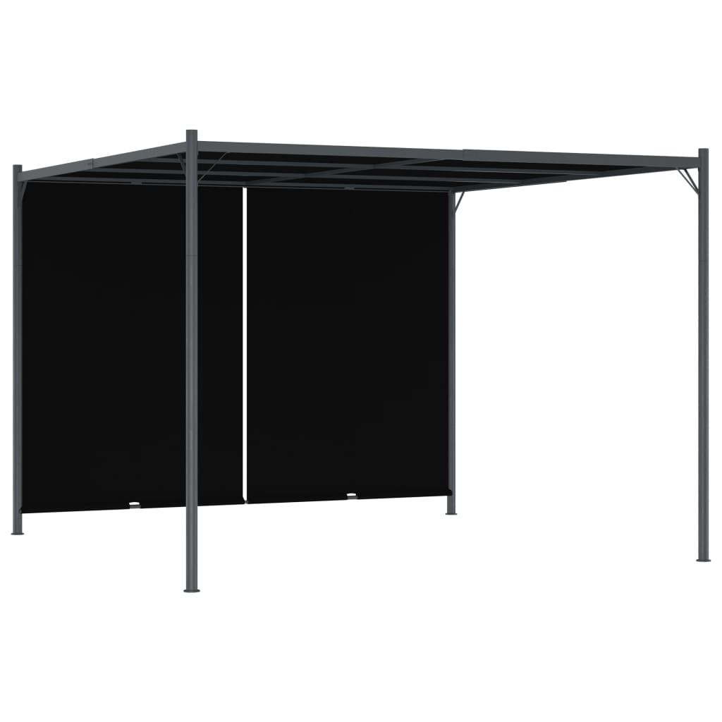 vidaXL Pergola met uittrekbaar dak 180 g/m² 3x3 m taupe