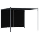 vidaXL Pergola avec terrasse en bois 180 g/m² 3x3 m taupe