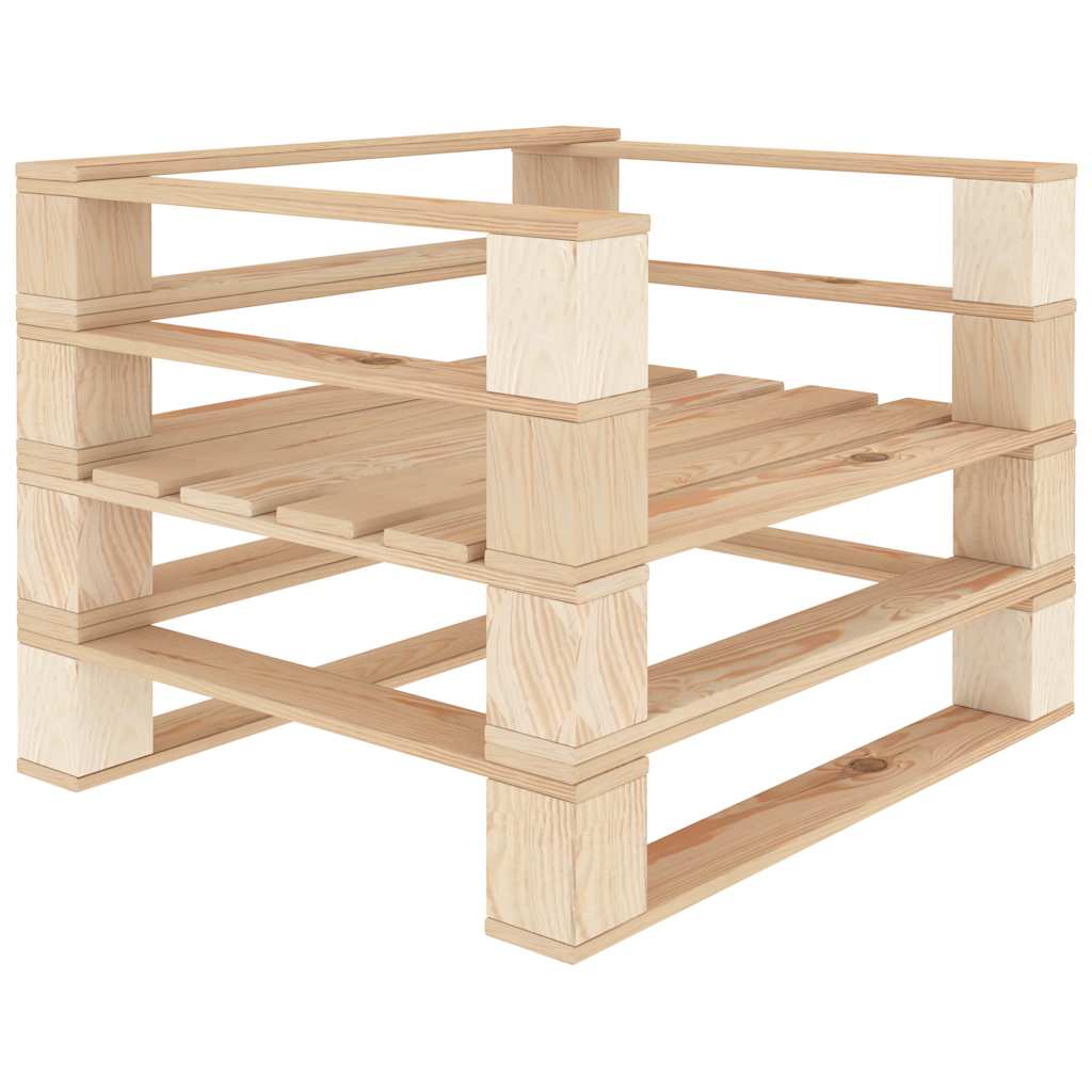 vidaXL Garden Armchair pallet wood