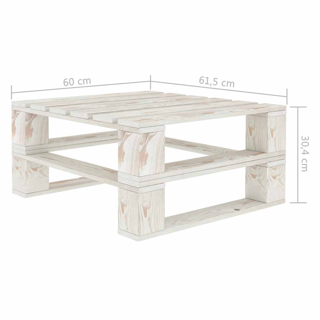 vidaXL Tuintafel pallet hout