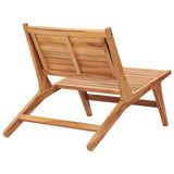 vidaXL Garden Chair with Footrest Solid Teak Wood