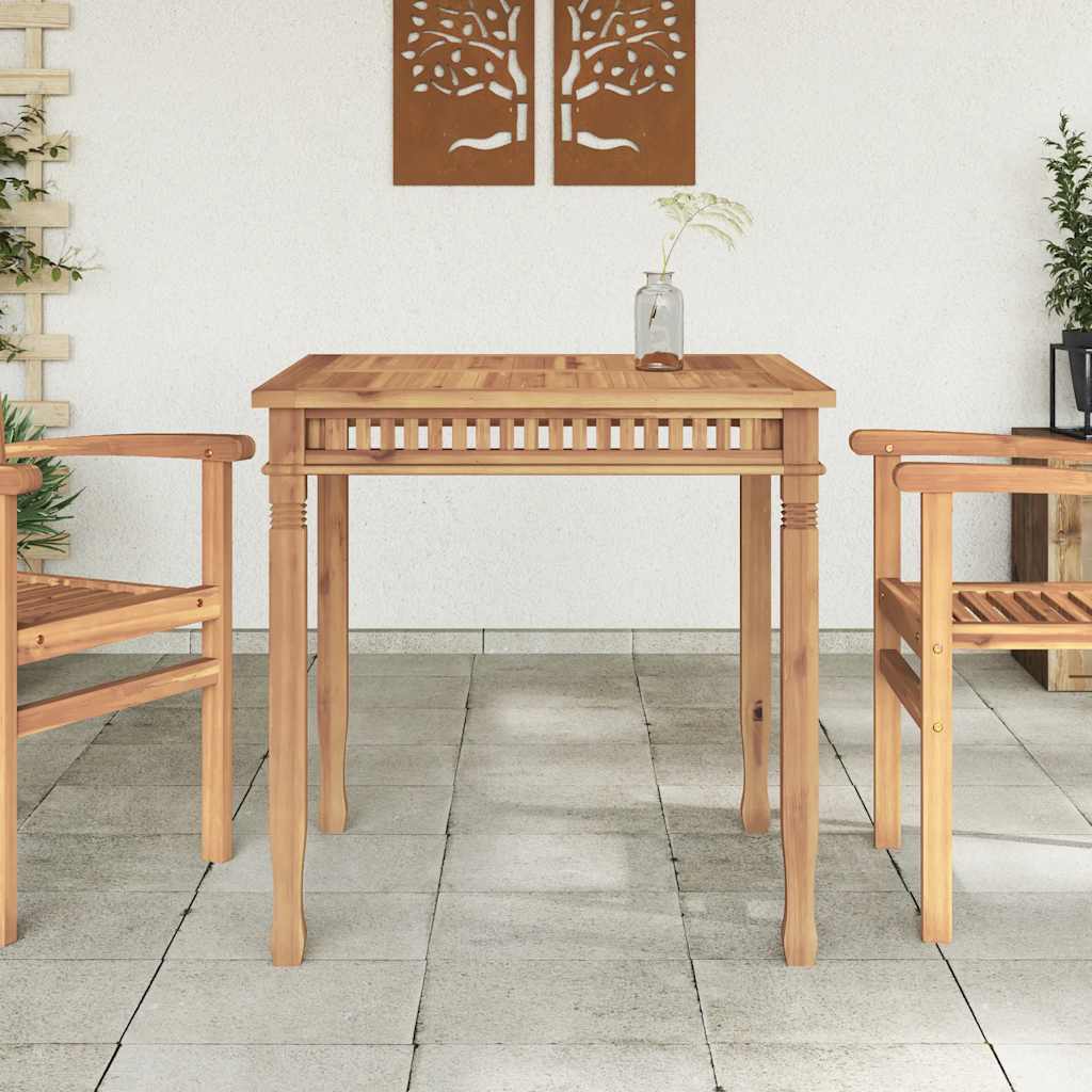 vidaXL Tuintafel 80x80x80 cm massief teakhout