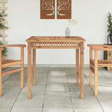 vidaXL Tuintafel 80x80x80 cm massief teakhout