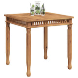 vidaXL Tuintafel 80x80x80 cm massief teakhout