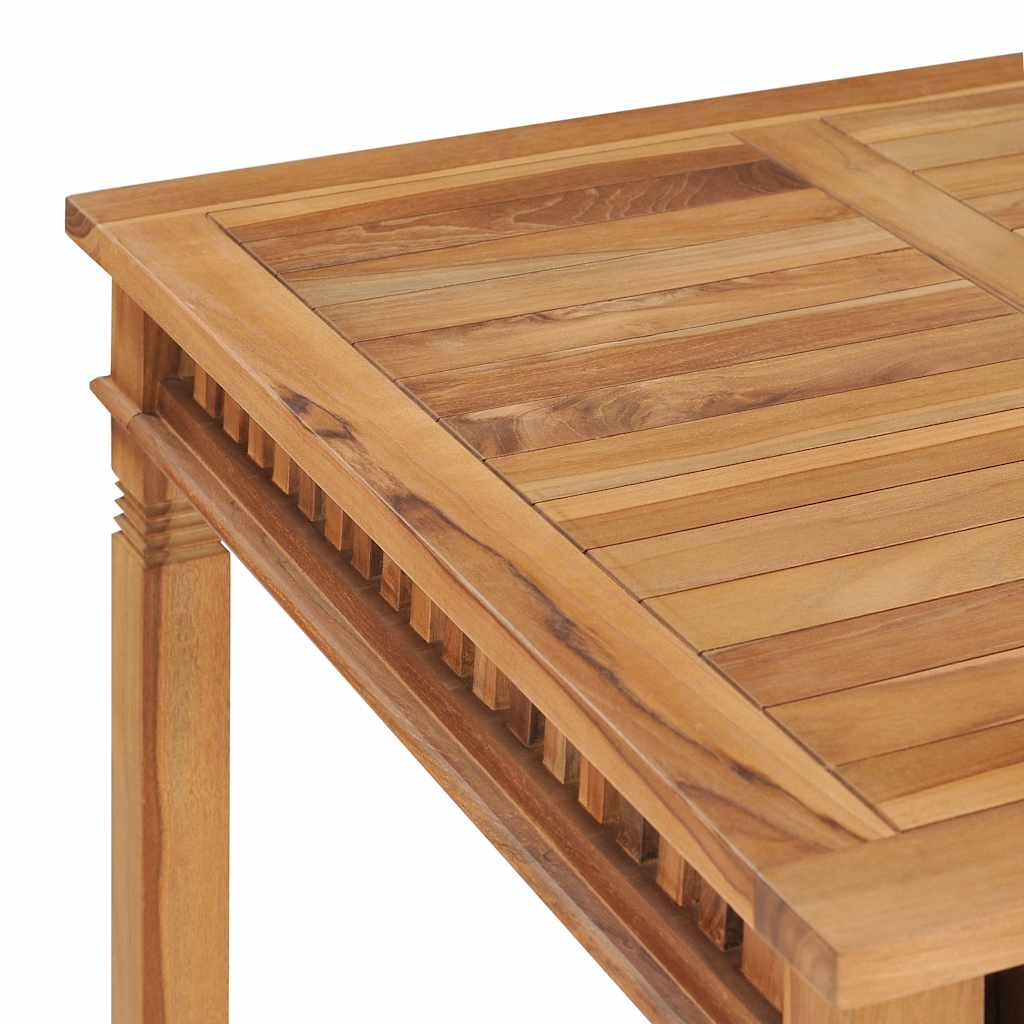 vidaXL Tuintafel 80x80x80 cm massief teakhout