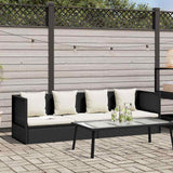 vidaXL Tuinbed 200x60 cm poly rattan grijs