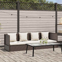 vidaXL Tuinbed 200x60 cm poly rattan grijs