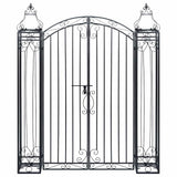 vidaXL Poort decoratief 122x20,5x100 cm smeedijzer