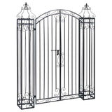 vidaXL Poort decoratief 122x20,5x100 cm smeedijzer