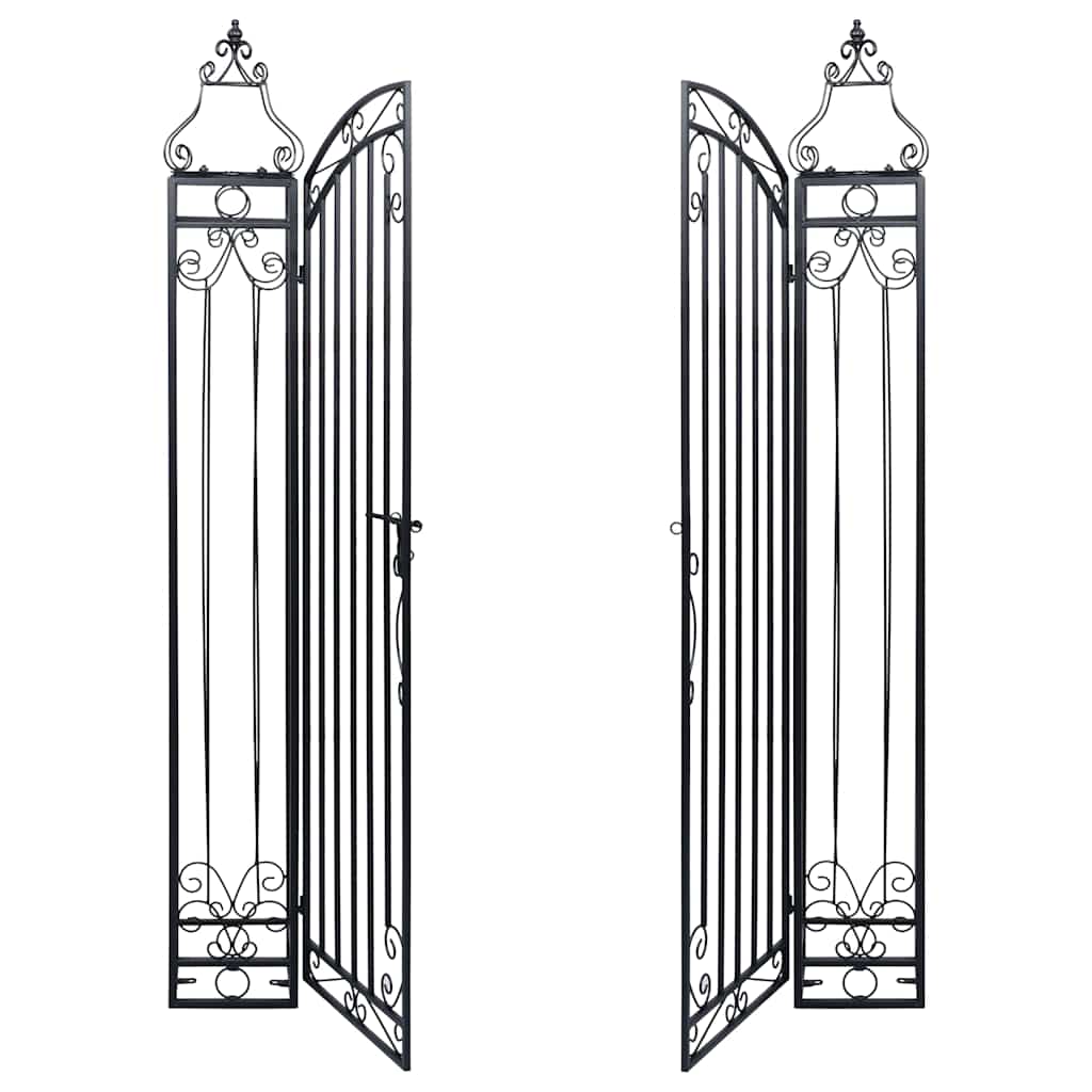 vidaXL Poort decoratief 122x20,5x100 cm smeedijzer
