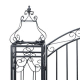 vidaXL Poort decoratief 122x20,5x100 cm smeedijzer