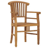 vidaXL Tuinstoelen 2 st massief teakhout