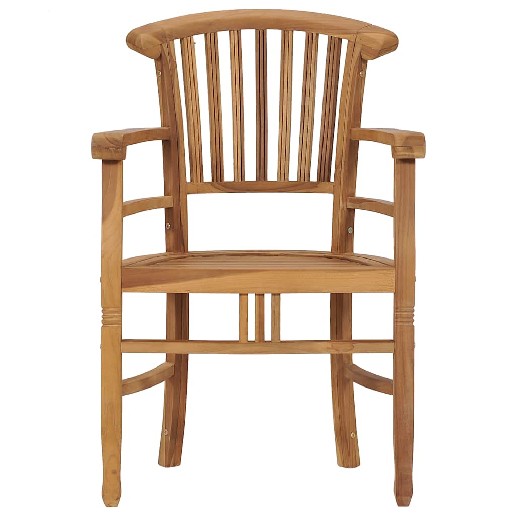 vidaXL Tuinstoelen 2 st massief teakhout