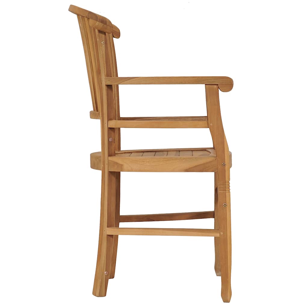 vidaXL Tuinstoelen 2 st massief teakhout