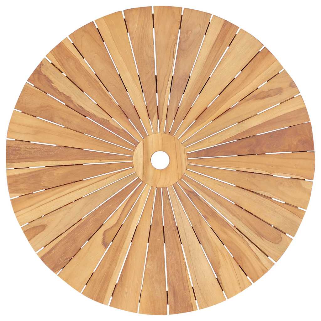 vidaXL Folding Garden Table Ø 120 cm Solid Teak Wood