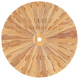 vidaXL Folding Garden Table Ø 120 cm Solid Teak Wood