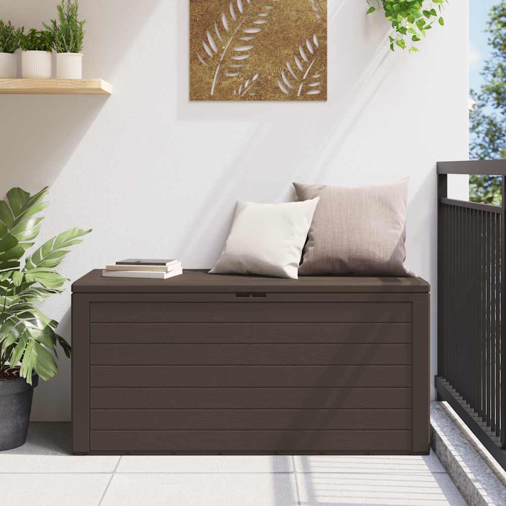 vidaXL Tuinbox 58,5x46x55 cm polypropeen bruin