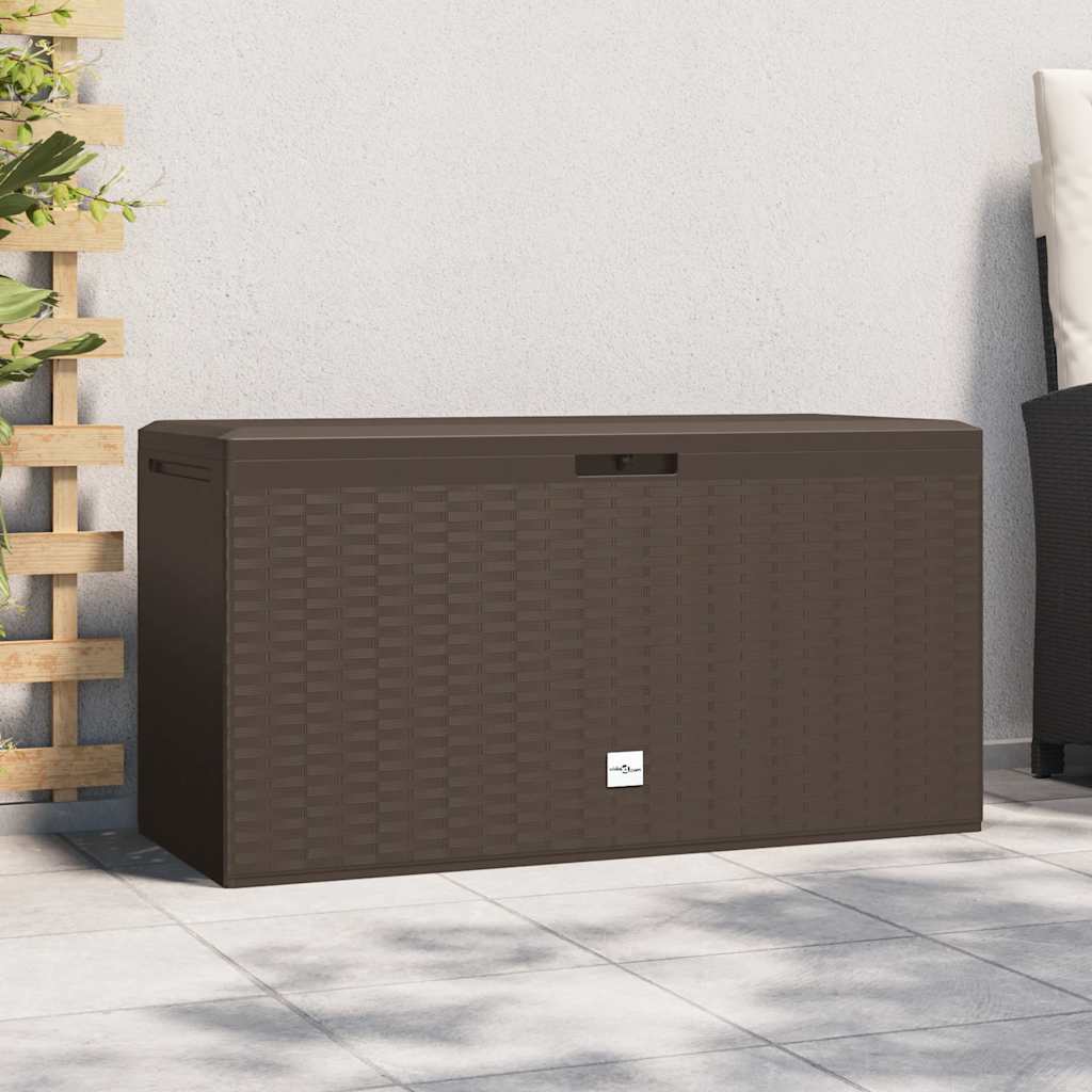 vidaXL Tuinbox 119x48x60 cm polypropeen bruin