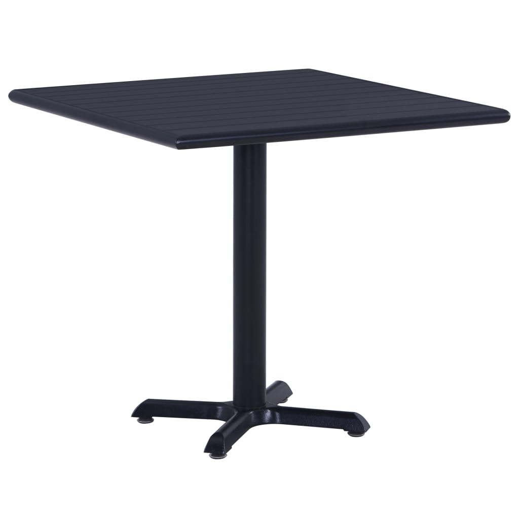 vidaXL Tuintafel 60x60x75 cm zwart